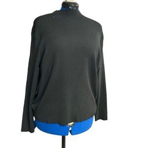 FREE ASSEMBLY Boxy Cropped Sweater Black Women’s Large‎